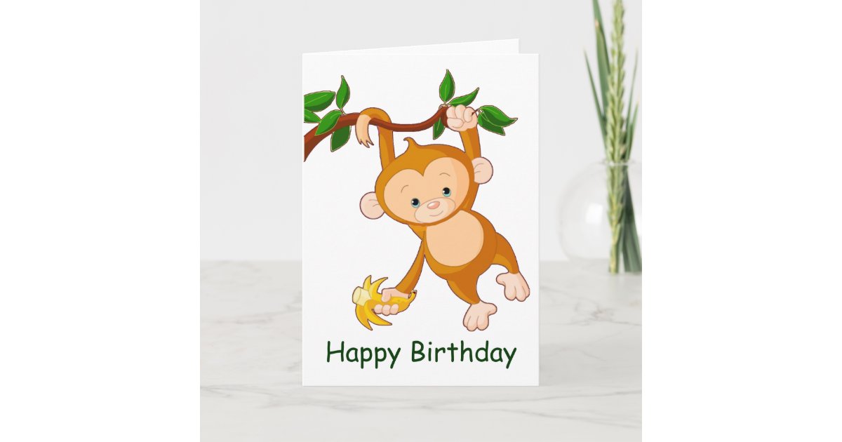 banana birthday card