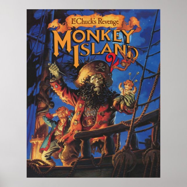 Monkey Island 2 LeChucks Revenge Poster (Front)