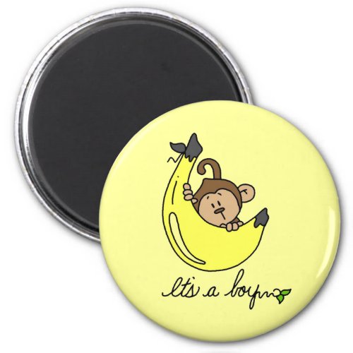 Monkey Its a Boy Tshirts and Gifts Magnet