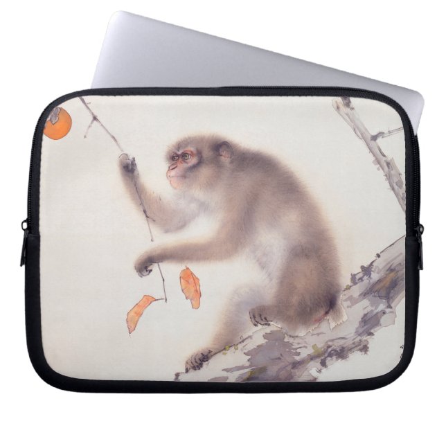 Monkey Japanese Painting Chinese Zodiac Birthday S Laptop Sleeve (Front)