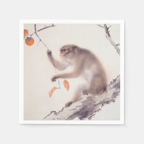 Monkey Japanese Painting Chinese Zodiac Paper N Paper Napkins