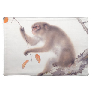 Monkey Japanese Painting Chinese Zodiac Placemat