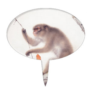 Monkey Japanese Painting - Year of the Monkey Cake Topper