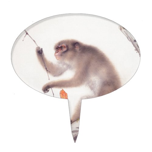 Monkey Japanese Painting _ Year of the Monkey Cake Topper