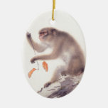 Monkey Japanese Painting - Year Of The Monkey Ceramic Ornament at Zazzle