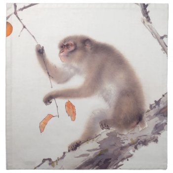 Monkey Japanese Painting - Year Of The Monkey Cloth Napkin by 2016_Year_of_Monkey at Zazzle
