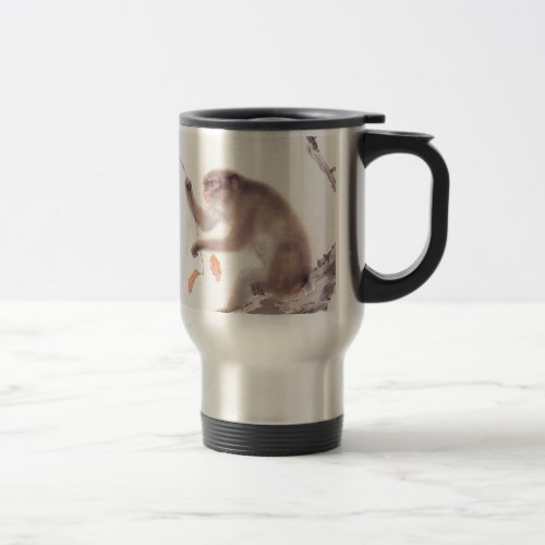 Monkey Japanese Painting _ Year of the Monkey Travel Mug