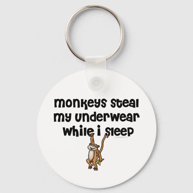 Monkey Joke Keychain (Front)