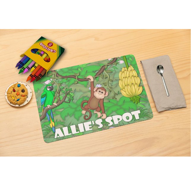 Monkey Jungle Artmat Laminated Placemat (Creator Uploaded)