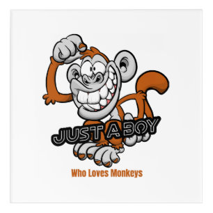 monkey  just a boy  acrylic print