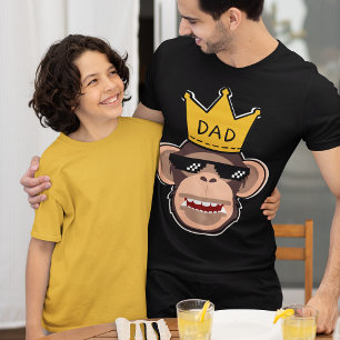 Monkey King Dad Wearing Sunglasses Men's Style T-Shirt