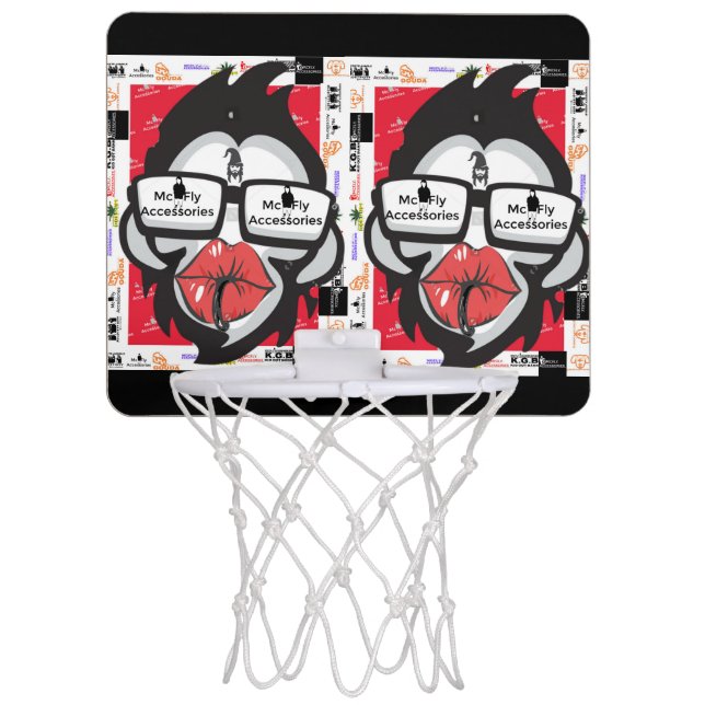 Monkey Lips  Mini Basketball Hoop (Front)