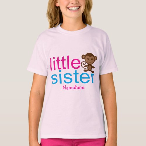 Monkey Little Sister KidsT_Shirt T_Shirt