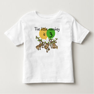 Monkey Little Swinge Customizable Birthday T-shirt