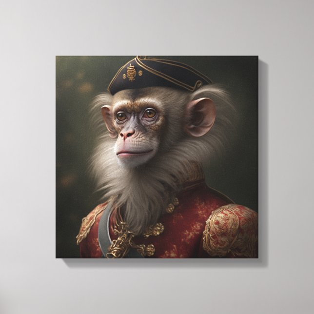 Monkey lord canvas print (Front)