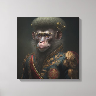 Monkey lord canvas print