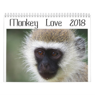 Monkey Love Calendar 2018