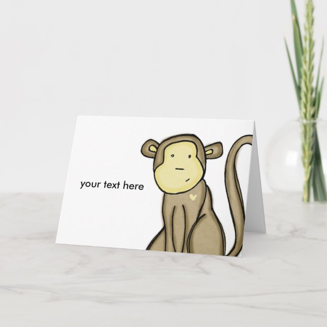 monkey love card (Front)