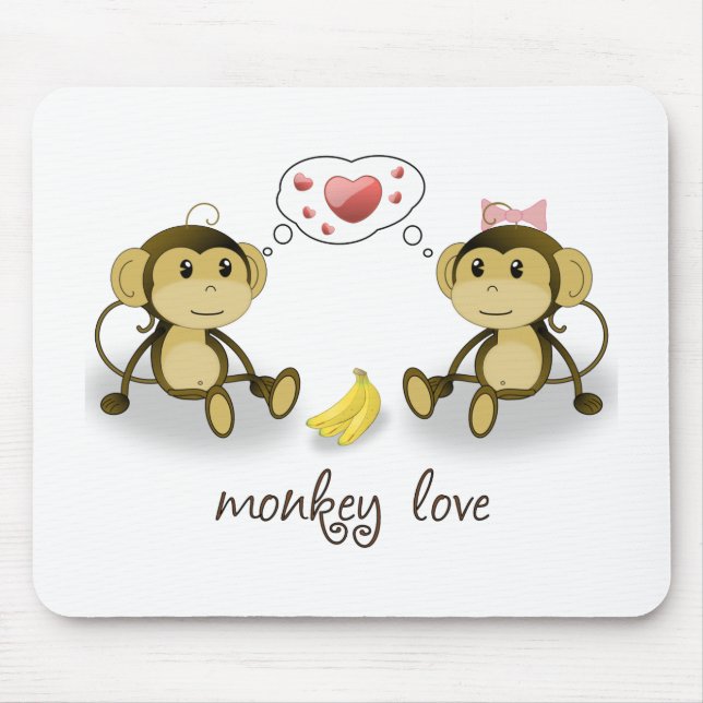 Monkey Love Mousepad (Front)
