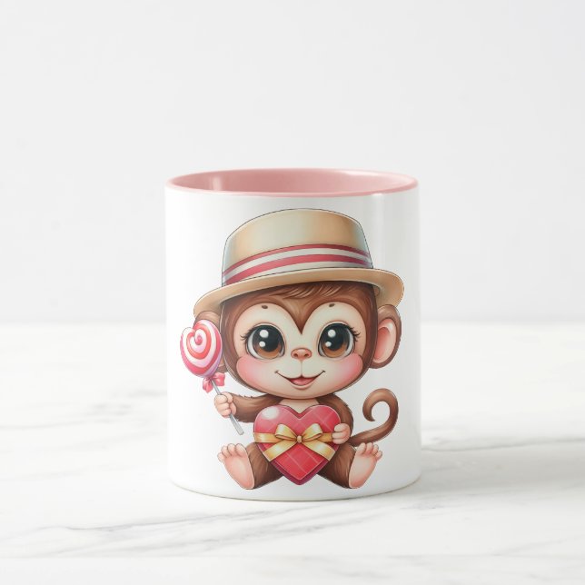 Monkey love Mug (Center)