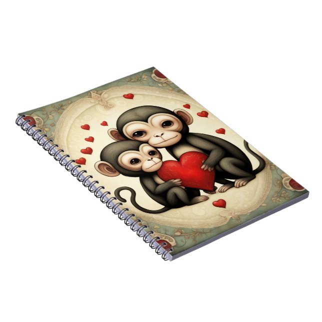 Monkey Love Notebook (Right Side)