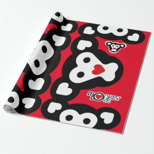 MONKEY LOVE SPECIAL by Masanser Wrapping Paper
