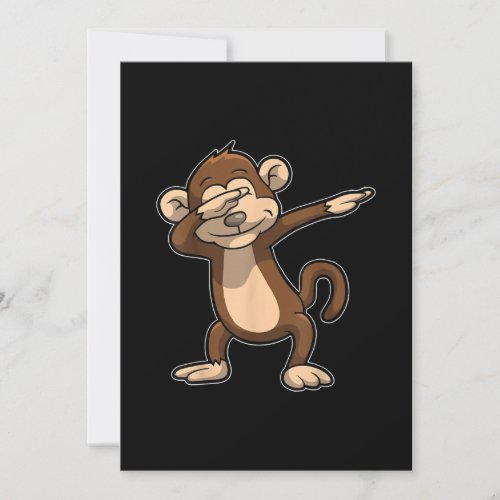 Monkey Lover  Monkey Women Men Kids Birthday Holiday Card