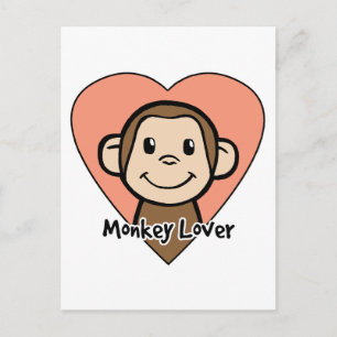 Monkey Lover Postcard