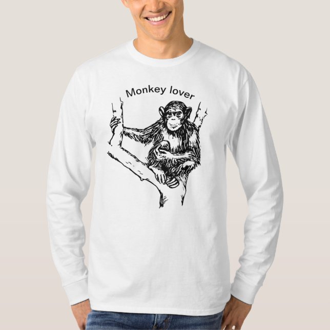 Monkey lover T-Shirt (Front)