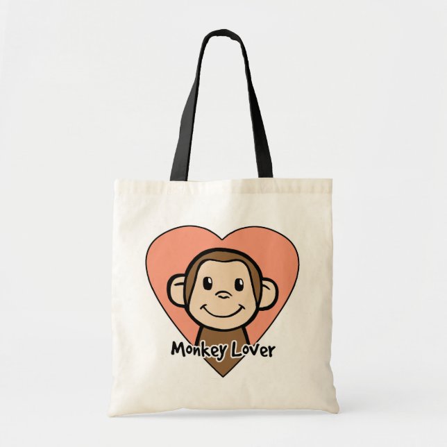 Monkey Lover Tote Bag (Front)