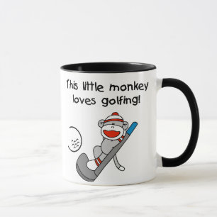 Monkey Loves Golfing Mug