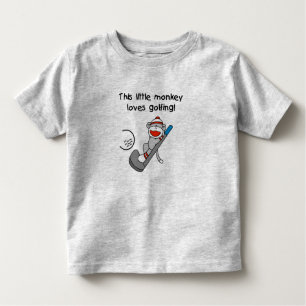 Monkey Loves Golfing Toddler T-shirt