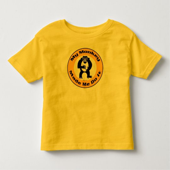 Monkey Made Me K Toddler T-shirt