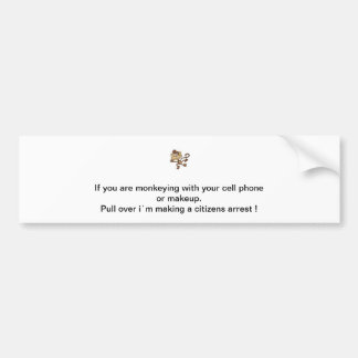 Monkey Madness Bumper Sticker