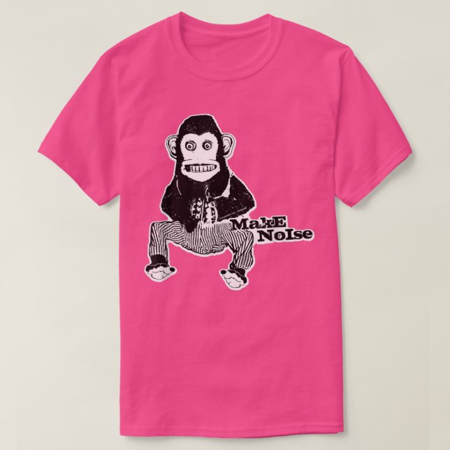 MONKEY MAKE NOISE  1970's Toy Banging Cymbals  Dru T-Shirt (Design Front)