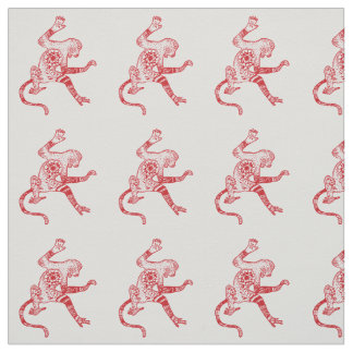 Monkey Mandala  Fabric