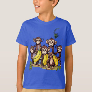 Monkey Mischief: Banana Harvest tshirt. T-Shirt