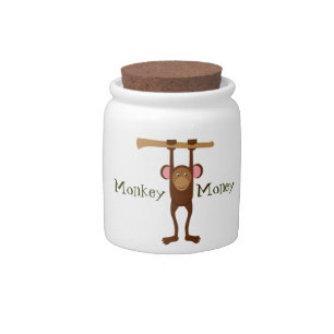 Monkey Money Kids Savings Candy Jar