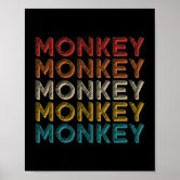 Funny Monkey Ape Chimp Memes with Funny Sayings Poster