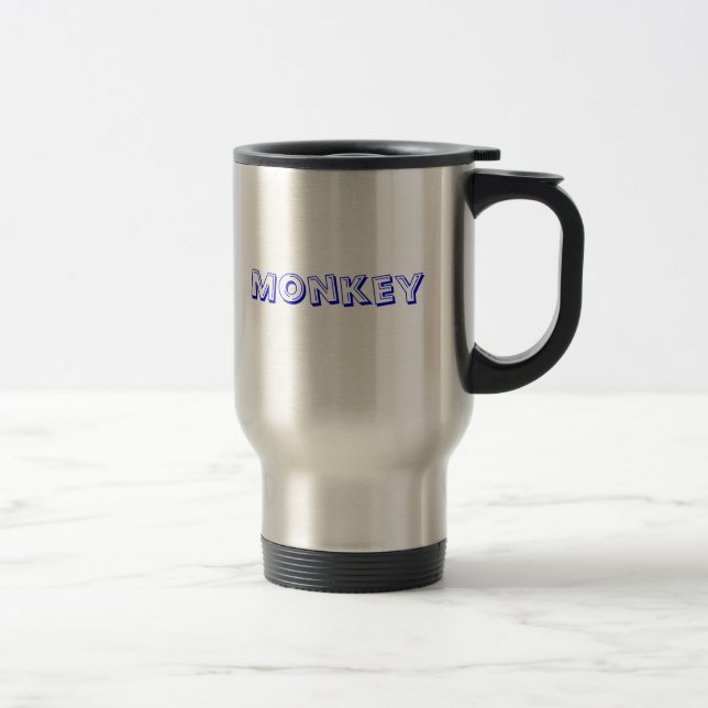 Monkey, Monkey Travel Mug (Right)
