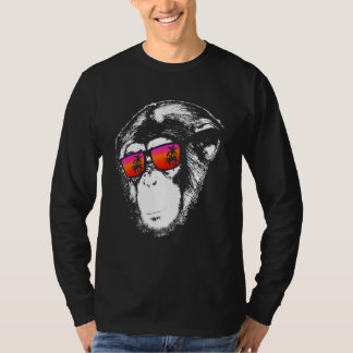 Monkey Monkey Vacation Sunglasses Idea Music Monk T-Shirt