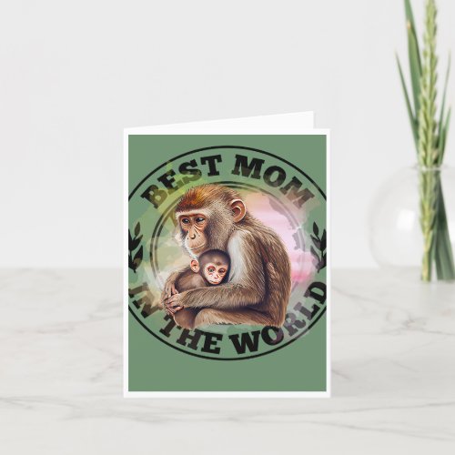 Monkey Mothers Day Card