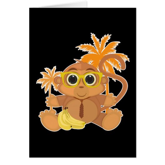 Monkey Nerd - Black (Front)