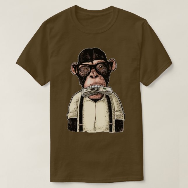 monkey NFT black T-Shirt (Design Front)