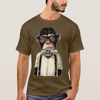 monkey NFT black T-Shirt