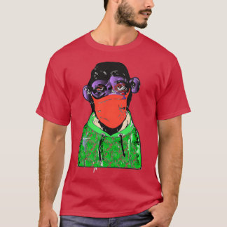 monkey NFT green black T-Shirt