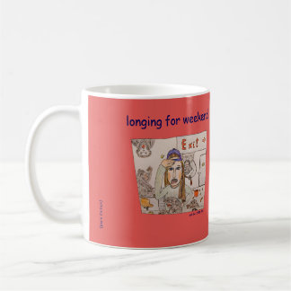 Monkey Office (longing for weekend) Coffee Mug