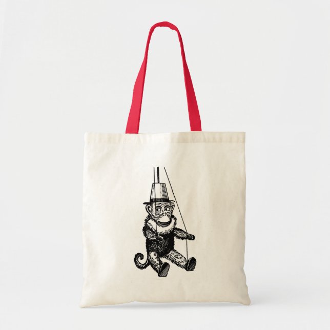 Monkey On A String Tote Bag (Front)