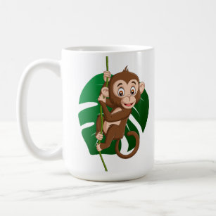 Monkey on a Vine Design  Coffee Mug