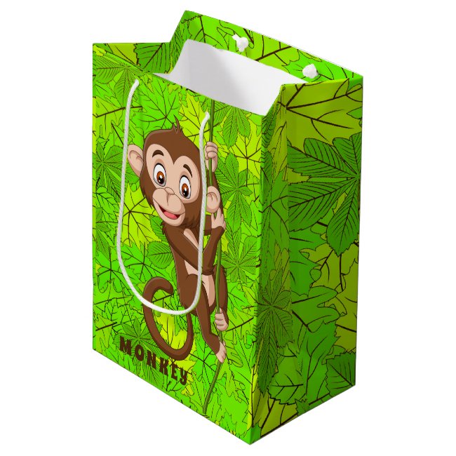 Monkey on a Vine Design Gift Bag